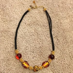 Foil Italian Glass Bead Necklace
